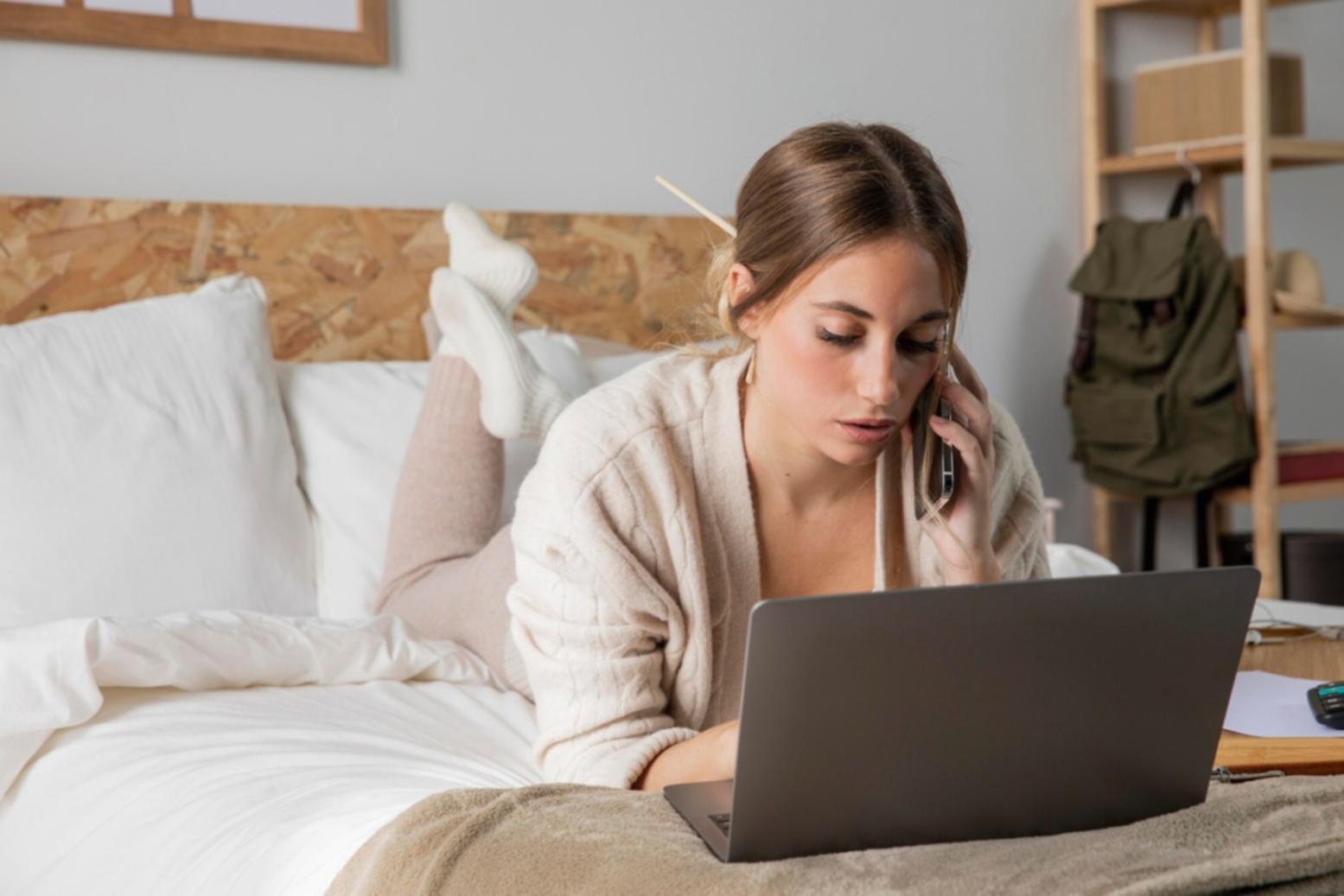 Professional using financial analysis software on computer